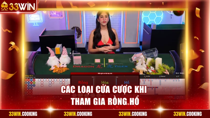 Các loại cửa cược khi tham gia Rồng hổ