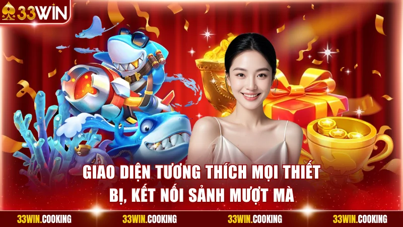 Giao diện tương thích mọi thiết bị, kết nối sảnh mượt mà