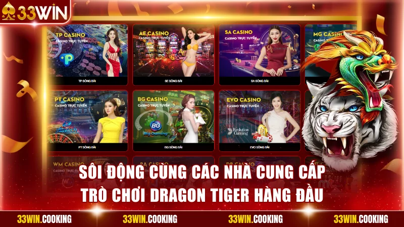 Sôi động cùng các nhà cung cấp trò chơi Dragon Tiger hàng đầu